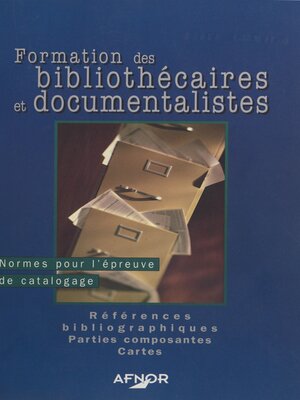cover image of Formation des bibliothécaires et documentalistes (2)